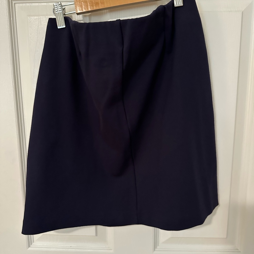 Women’s SPARTINA Navy Skirt with Side Button Detail - Picture 4 of 7